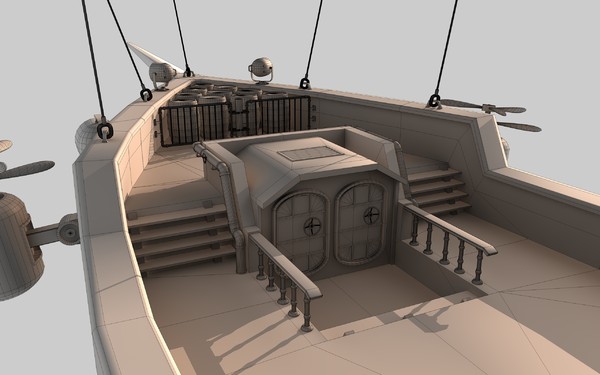 maya airship scarletts pride - Airship Scarletts Pride by Cr8g